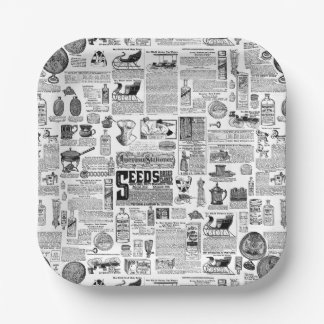 Assiettes En Carton victorian catalog black white antique toile