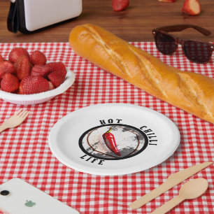 Assiettes En Carton Vie de piment chaud