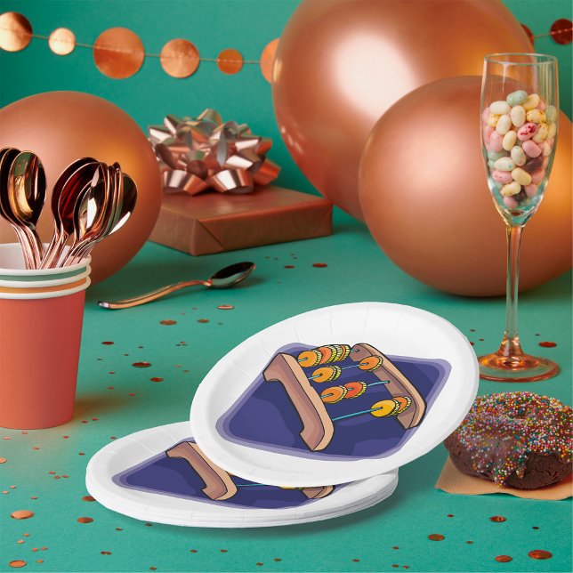 Assiettes En Carton Vieux Abacus (Créateur téléchargé)