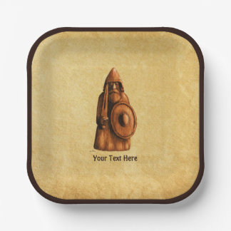 Assiettes En Carton Viking rustique