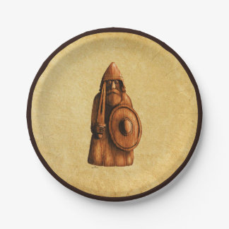 Assiettes En Carton Viking rustique