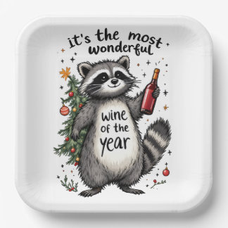 Assiettes En Carton Vin de l'année le plus merveilleux Raccoon