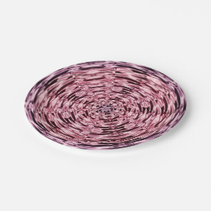 Assiettes En Carton Vin Rose Violet Faux Satin 7 Pouces Plaque Papier
