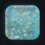 Assiettes En Carton Vincent van Gogh - Fleur d'amandes<br><div class="desc">Almond Blossom / Branches with Almond Blossom - Vincent van Gogh,  Oil on Canvas,  1890</div>