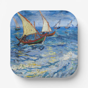Assiettes En Carton Vincent van Gogh - Marine près de Saintes-Maries