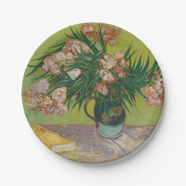 Assiettes En Carton Vincent Van Gogh Oleander (Devant)