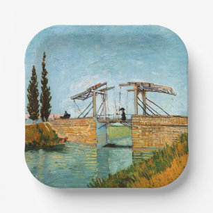 Assiettes En Carton Vincent van Gogh - Pont Langlois à Arles #3
