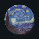 Assiettes En Carton VINCENT VAN GOGH - Starry night 1889<br><div class="desc">VINCENT VAN GOGH - Starry night 1889Huile sur toile</div>