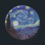 Assiettes En Carton VINCENT VAN GOGH - Starry night 1889<br><div class="desc">VINCENT VAN GOGH - Starry night 1889Huile sur toile</div>