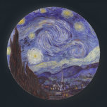 Assiettes En Carton Vincent Van Gogh Starry Nuit Vintage Art<br><div class="desc">Vincent van Gogh Starry Night Art Peinture Starry Night est un tableau de l'artiste post-impressionniste néerlandais Vincent van Gogh. Le ciel bleu de la nuit est rempli de nuages tourbillonnants, d'étoiles et d'une lune brillante croissant. La Nuit étoilée est la seule nocturne de la série de vues depuis la fenêtre...</div>