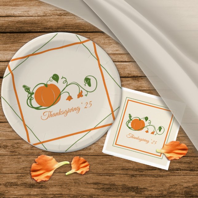 Assiettes En Carton Vins citrouilles (Créateur téléchargé)