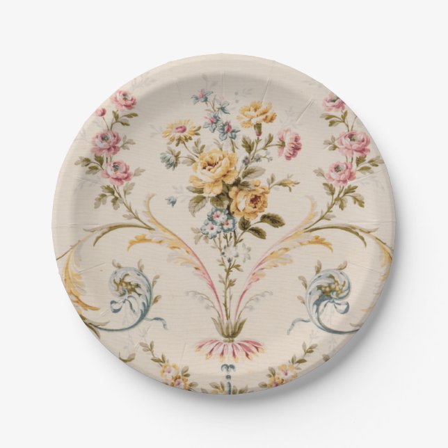Assiettes En Carton Vintage  (Devant)