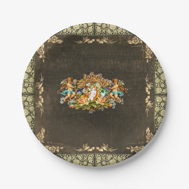 Assiettes En Carton Vintage 114 (Devant)