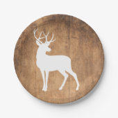 Assiettes En Carton Vintage Beauty Wood & Deer (Devant)
