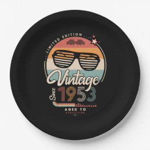 Assiettes En Carton Vintage depuis 1953