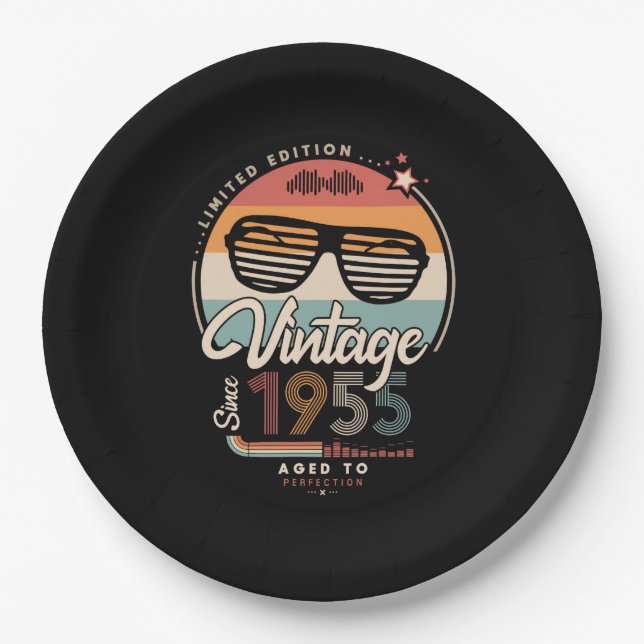 Assiettes En Carton Vintage depuis 1955 (Devant)