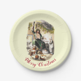 Assiettes En Carton Vintage Dickens Ghost Scrooge A Christmas Carol