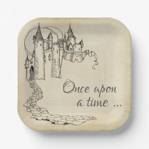 Assiettes En Carton Vintage fée conte Princesse Napkins