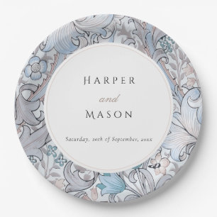 Assiettes En Carton Vintage Golden Lilies William Morris Mariage