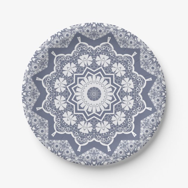 Assiettes En Carton Vintage lace (Devant)