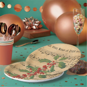 Assiettes En Carton Vintage Nous trois rois d'Orient sont