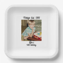 Vintage Photo Birthday Personalized 