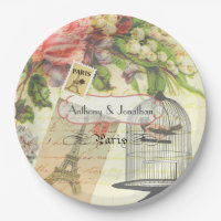 Vintage Shabby-Chic Paris Thème Mariage Personnali