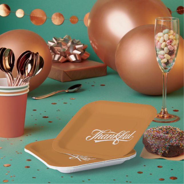 Assiettes En Carton Vintage Thanksgiving Cadeau d'automne (Multi)