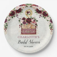 Vintage voyage Burgundy Blush Fête des mariées flo