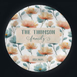 Assiettes En Carton Vintage Watercolor Floral Family Heritage<br><div class="desc">Soft spring florals arranged in a refined vintage composition bring a sense of warmth, heritage, and timeless beauty to this design. Inspired by antique botanical prints, the gentle color palette and flowing floral forms create an elegant atmosphere that celebrates family, love, and meaningful moments. With the option to personalize the...</div>