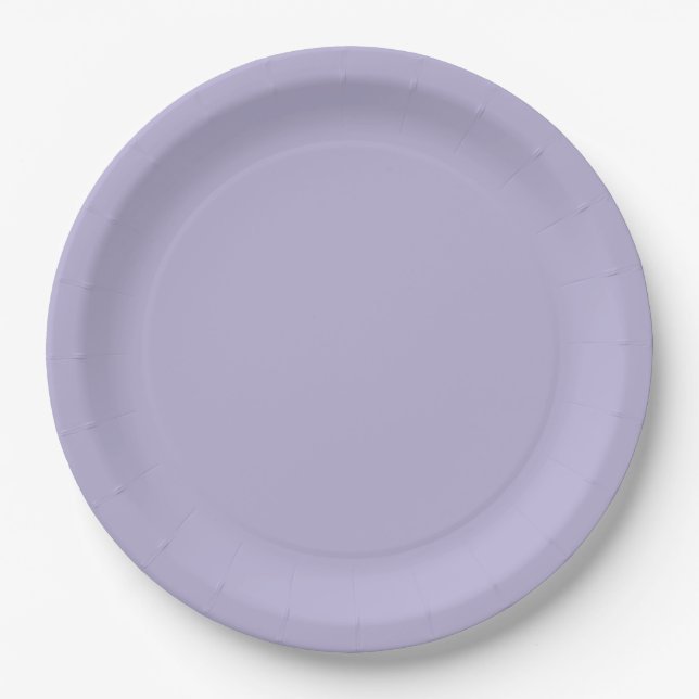 Assiettes En Carton Violet Pervenche  (Devant)