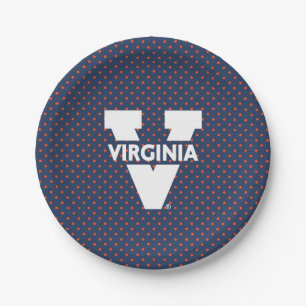 Assiettes En Carton Virginia Cavaliers Points de Polka