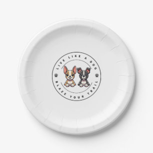 Assiettes En Carton Vis comme un chien Blaze Your Trail