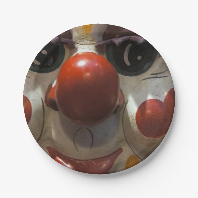 Assiettes En Carton Visage de clown (Devant)