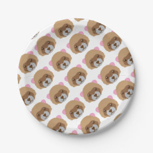 Assiettes En Carton visage mignon de furet
