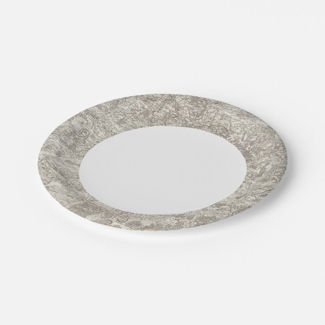 Assiettes En Carton Visites (Angle)