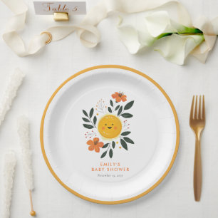 Assiettes En Carton Voici le Baby shower du Fils