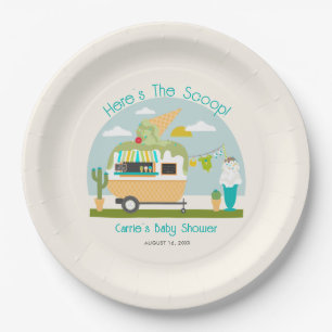 Assiettes En Carton Voici le Baby shower du garçon de camping Scoop Ic
