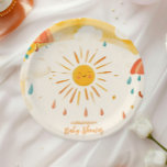 Assiettes En Carton Voici le Son Jaune soleil<br><div class="desc">Faites-vous plaisir avec Sunshine Gender Neutral Boho Sun Paper Plates! Présentant un design chic de soleil boho avec des tons chauds et neutres comme le beige, la terre cuite et la crème, ces assiettes apportent une touche moderne et neutre pour chaque événement. Parfait pour les baby showers, les anniversaires ou...</div>