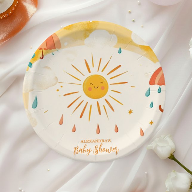 Assiettes En Carton Voici le Son Jaune soleil (Créateur téléchargé)