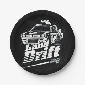 Assiettes En Carton Voiture de course _ Moteur (253)