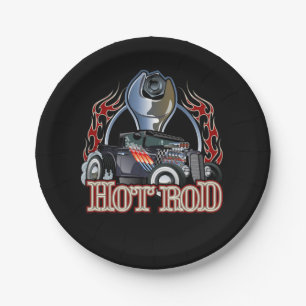 Assiettes En Carton Voiture de dessin