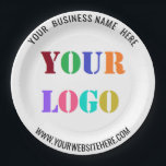 Assiettes En Carton Votre entreprise Logo Texte Papier de commerce Pla<br><div class="desc">Couleurs et polices personnalisées - Plaques papier personnalisées avec votre entreprise Logo et texte Promotionnels Plaques Business Party - Ajouter votre logo / image - Photo ou QR Code / et Nom / Site Web ou Personnalisé Texte / Information - Redimensionner et déplacer des éléments avec l'outil de personnalisation. Choisissez...</div>