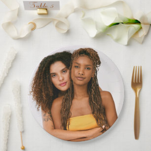 Assiettes En Carton Votre Mariage photo Deux épouses LGBTQ