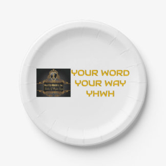 Assiettes En Carton Votre Parole À Votre Façon YHWH