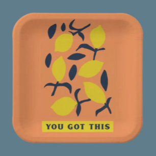 Assiettes En Carton Vous Avez Ce - Plaque De Papier Vivant Sobre