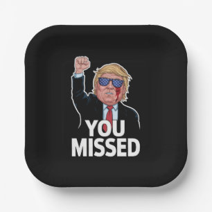 Assiettes En Carton Vous avez manqué Donald Trump