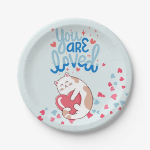 Assiettes En Carton Vous Êtes Des Chats Amoureux