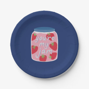 Assiettes En Carton Vous êtes My Jam Love Cote