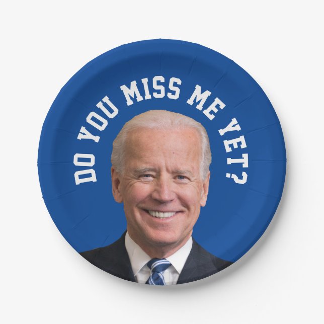 Assiettes En Carton Vous Mlle Joe Biden ? (Devant)